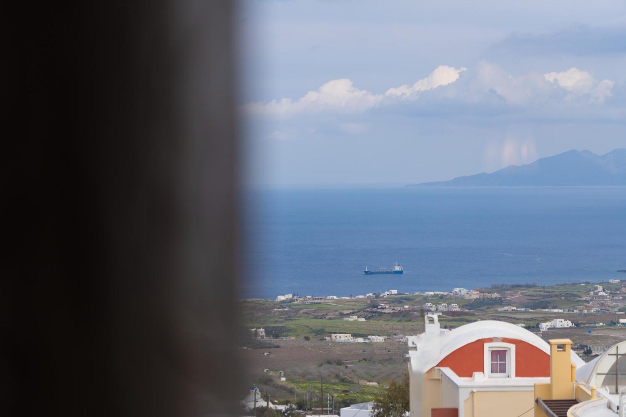 Central Seaview Heven Apartment In Fira  Eksteriør billede