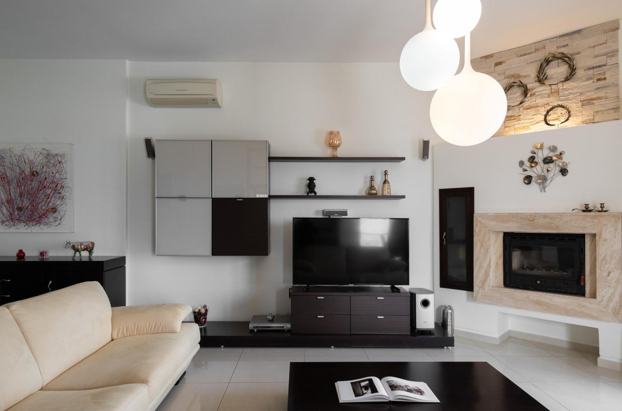 Central Seaview Heven Apartment In Fira  Eksteriør billede