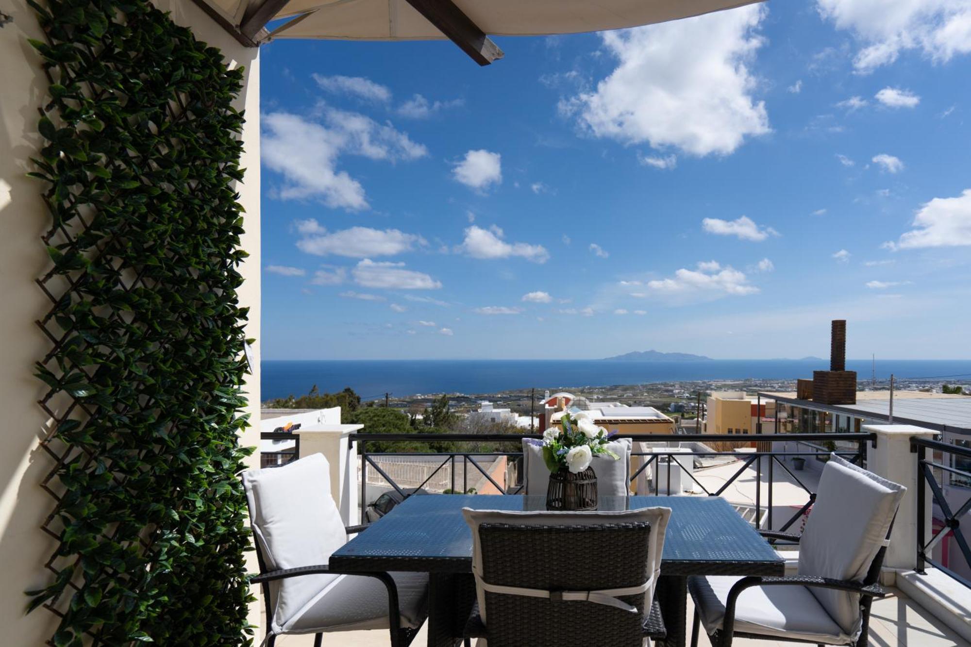 Central Seaview Heven Apartment In Fira  Eksteriør billede