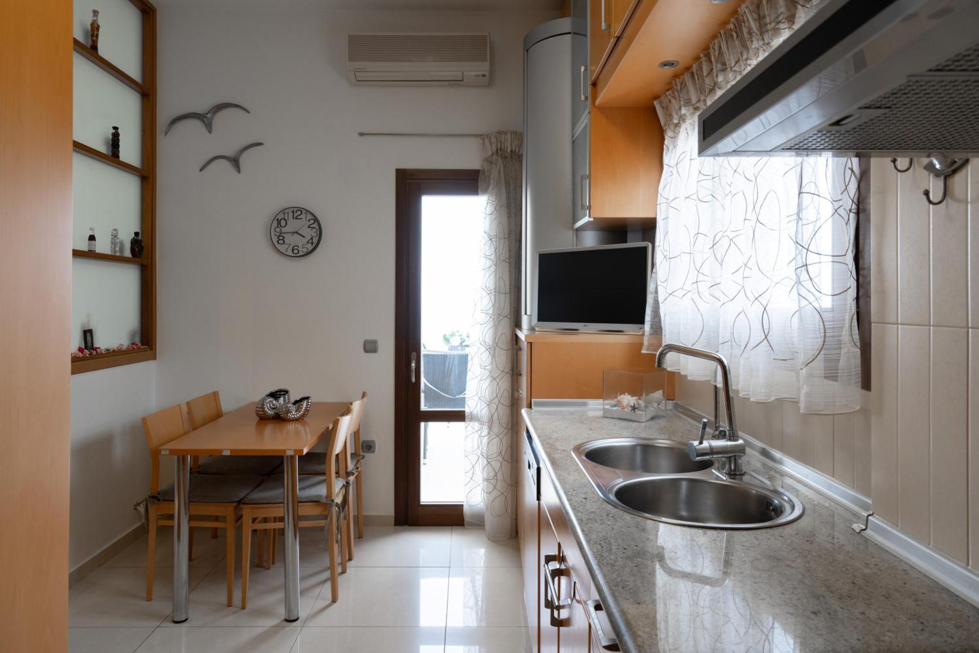 Central Seaview Heven Apartment In Fira  Eksteriør billede