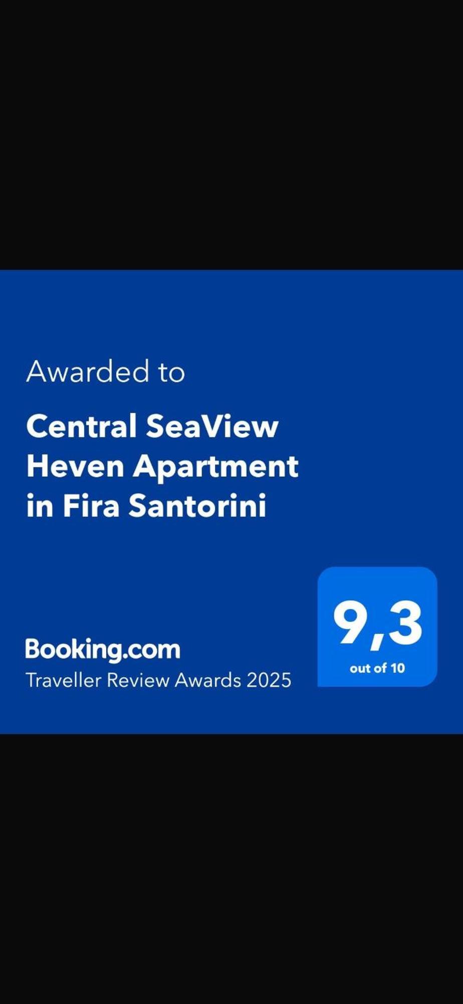 Central Seaview Heven Apartment In Fira  Eksteriør billede
